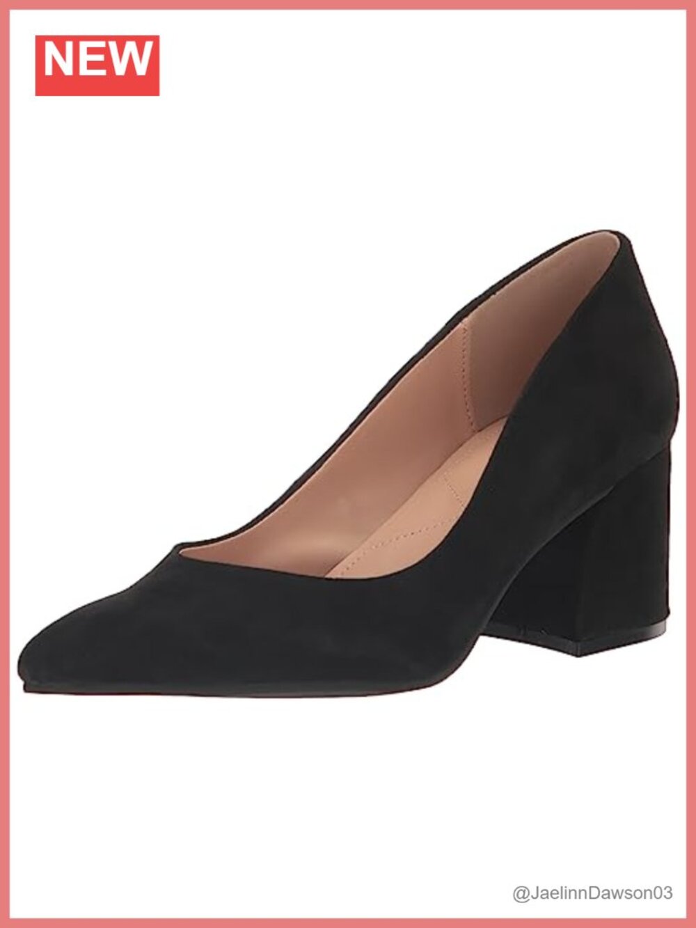 Suede Pointed Toe Pumps with Memory Foam Padded Insole and 2.15" Heel for Women